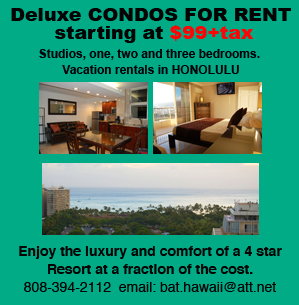 Waikiki condo's ad